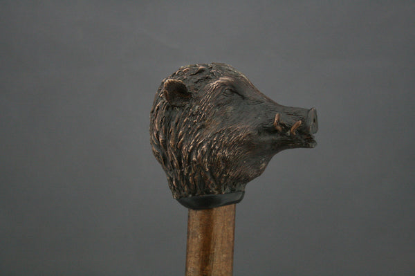 Wild Boar Bronze walking/wading stick