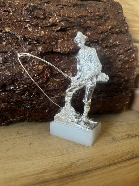 Silver fly fisherman