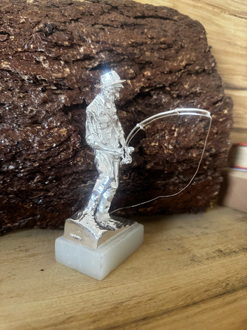 Silver fly fisherman