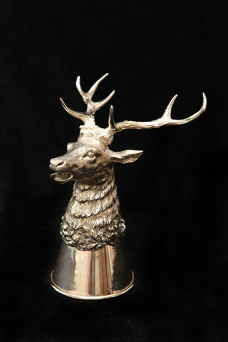Sterling Silver Stag Stirrup cup